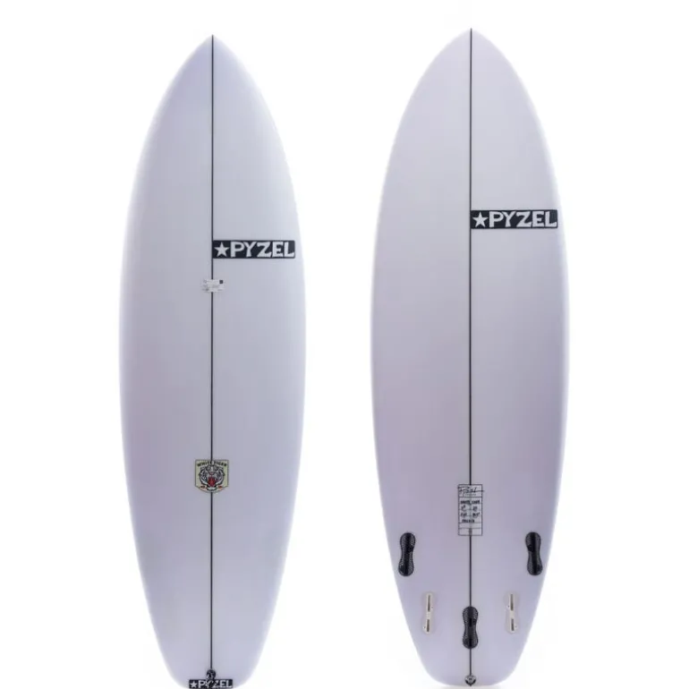 Pyzel 5'8 White Tiger Short board w FCS II