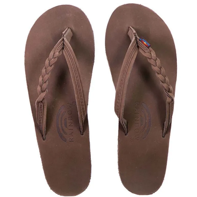Rainbow Flirty Braidy Womens Premier Leather Sandals