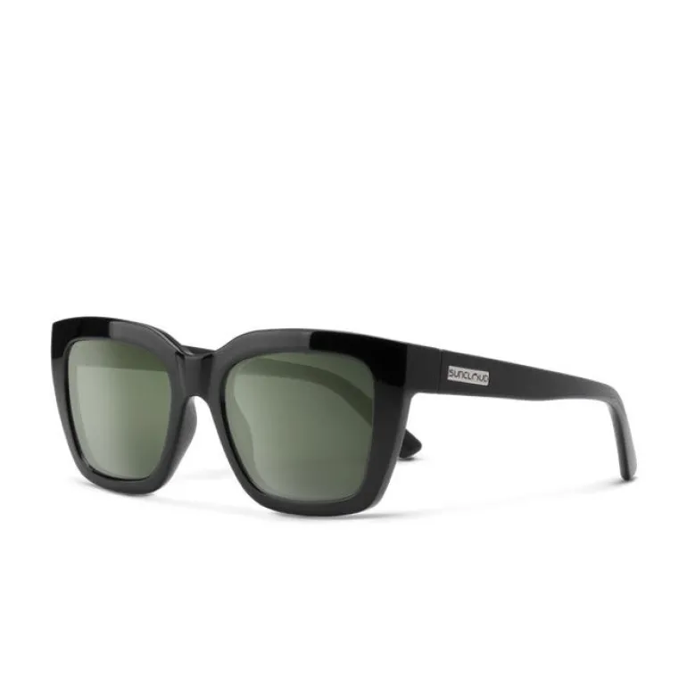 Suncloud Marion Black Polar Green Sunglasses