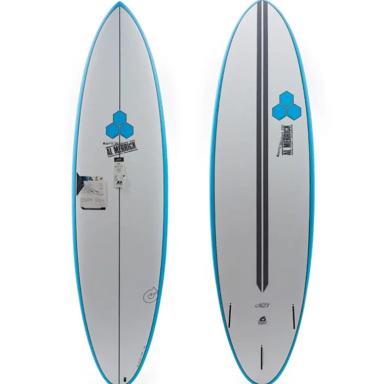 Torq 6'8 Channel Islands M23 Surfboard Blue + Pinline